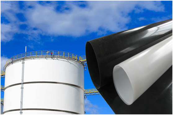 2mm厚蜜桃永久免费膜在石油储罐基础防渗的应用